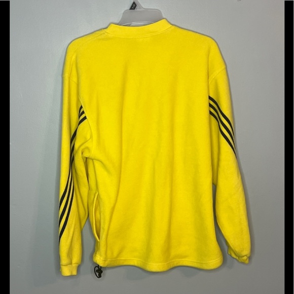 Vintage Adidas Yellow Half Zip Sport Pullover Size XL - Picture 10 of 10